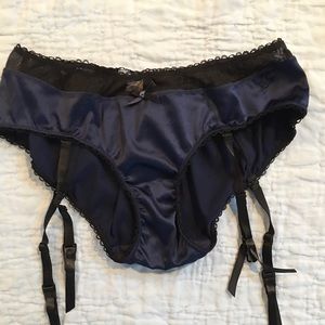 Aerie satin garter panties